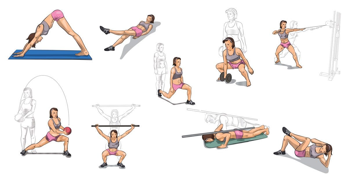 Snel afvallen workout trainingsschema -